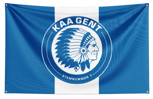 KAA Gent Vlag (150x100) Rond Logo