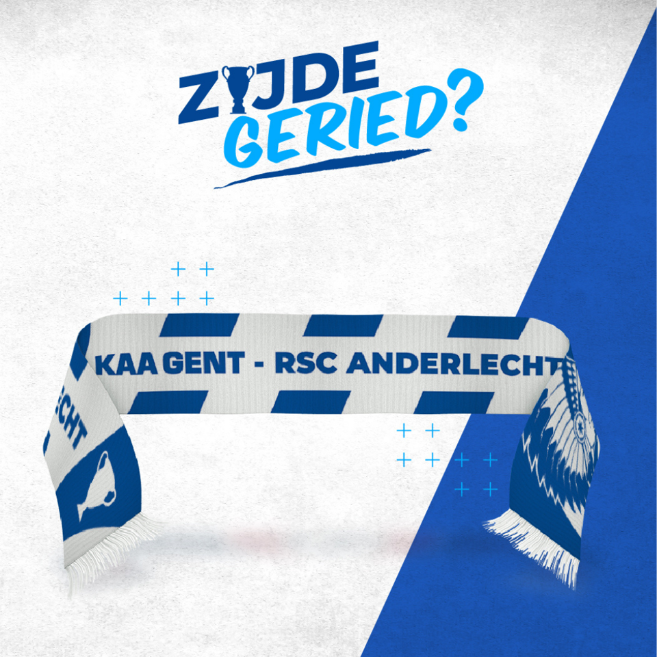 Sjaal Bekerfinale KAA Gent -  RSC Anderlecht