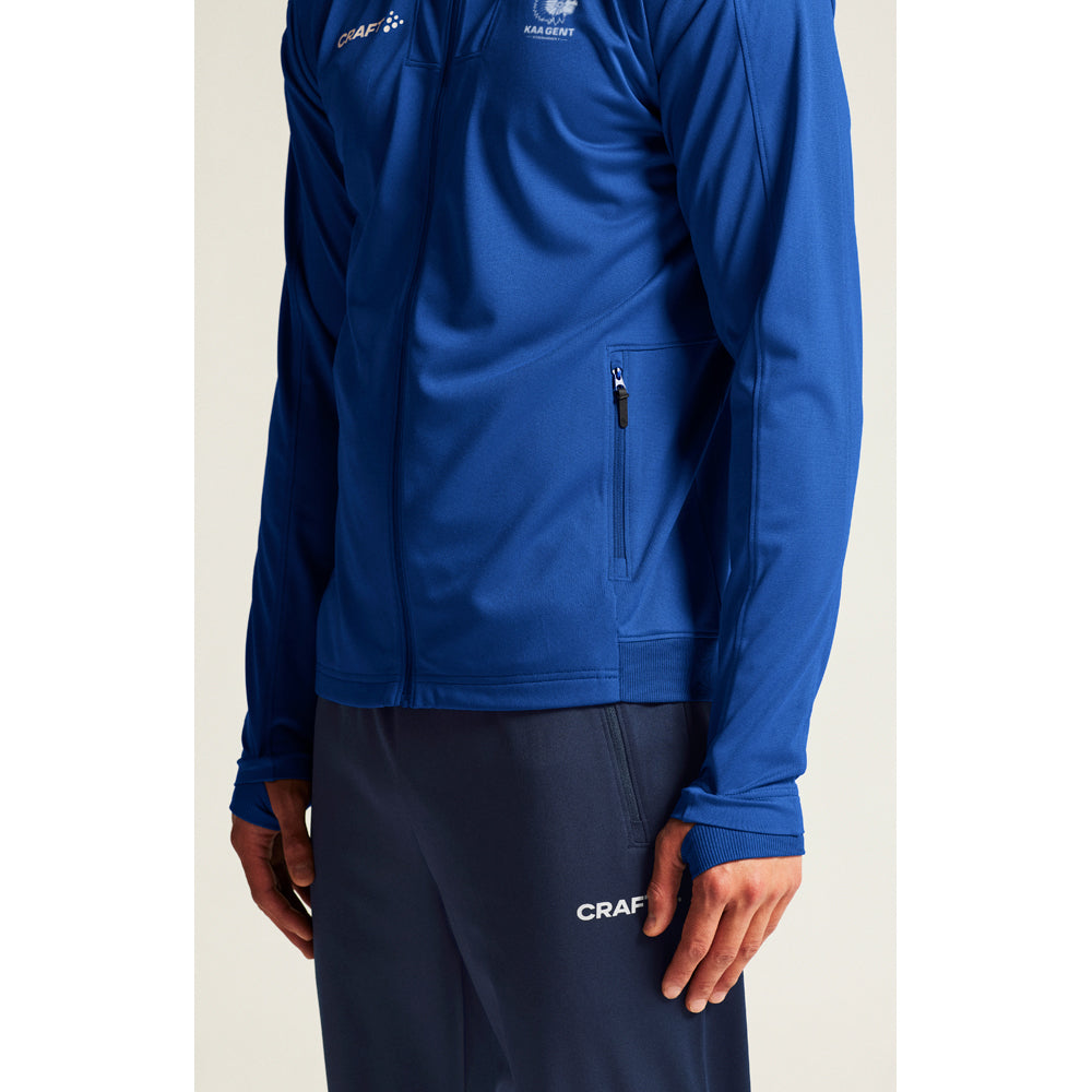 KAA Gent Evolve Fullzip Club Cobolt