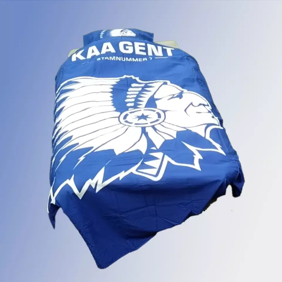 KAA Gent dekbedovertrek blauw/wit