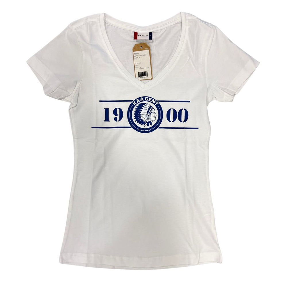 KAA Gent T-shirt Logo 1900 Wit Dames