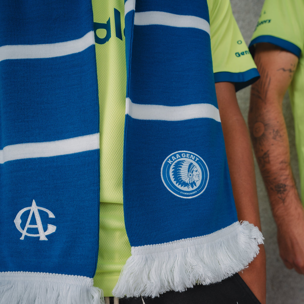 Sjaal Blauw-Wit gestreept