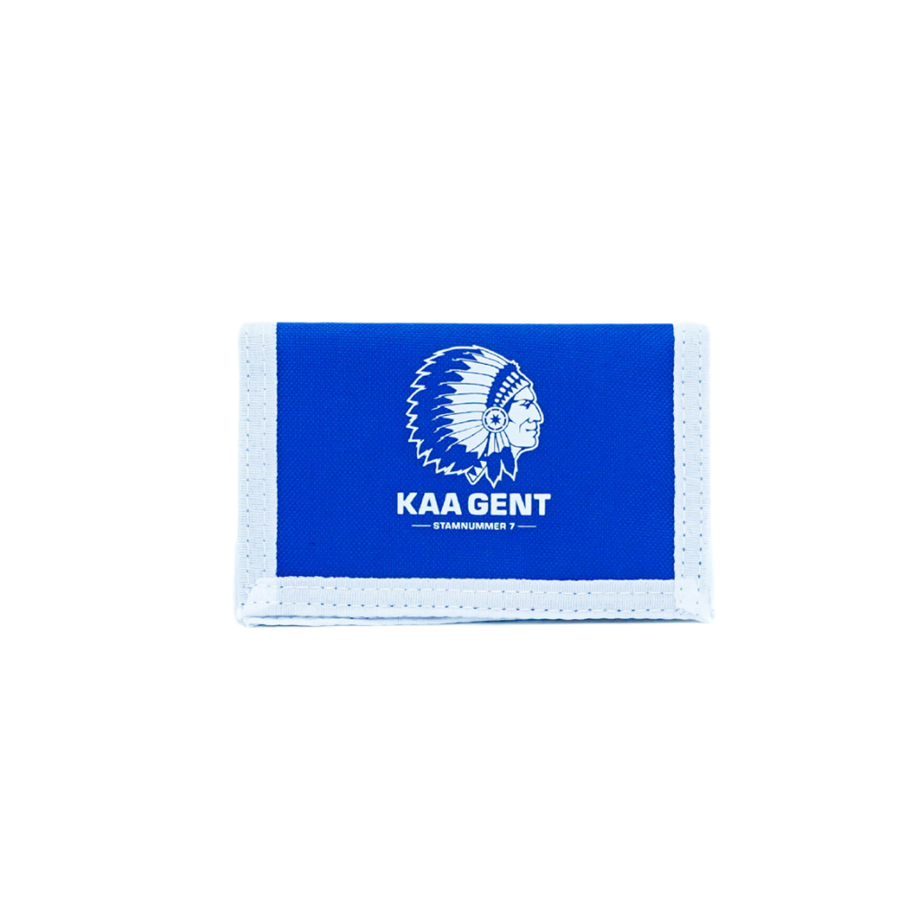 KAA Gent Portefeuille Logo Centraal Blauw/Wit