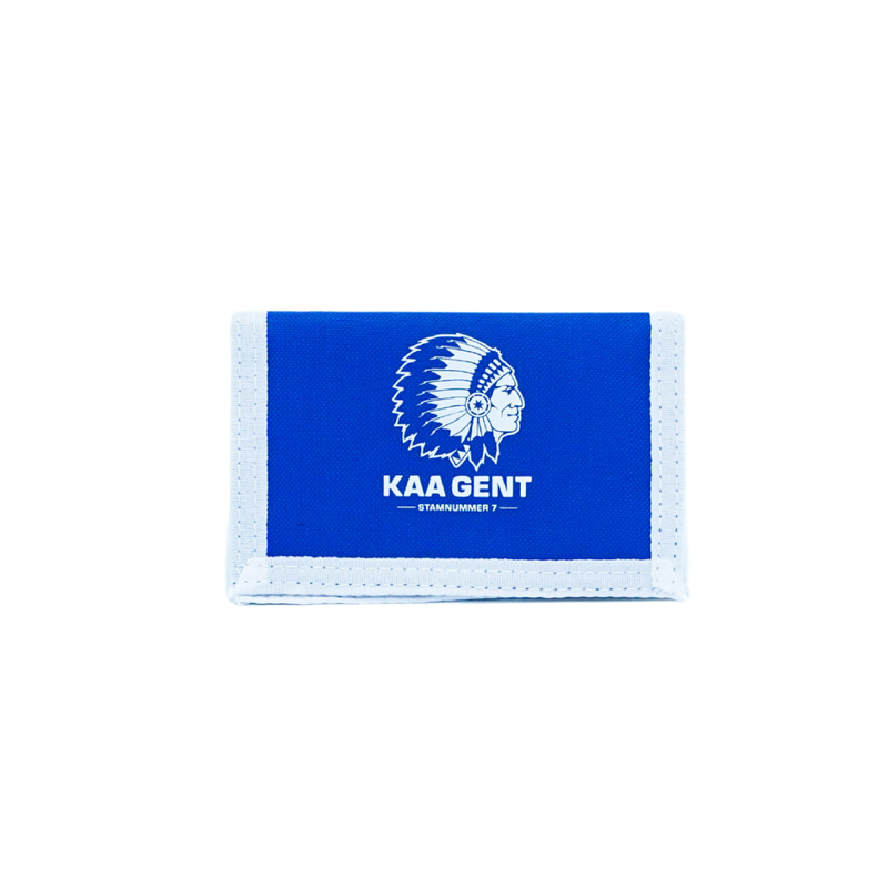 KAA Gent Portefeuille Logo Centraal Blauw/Wit