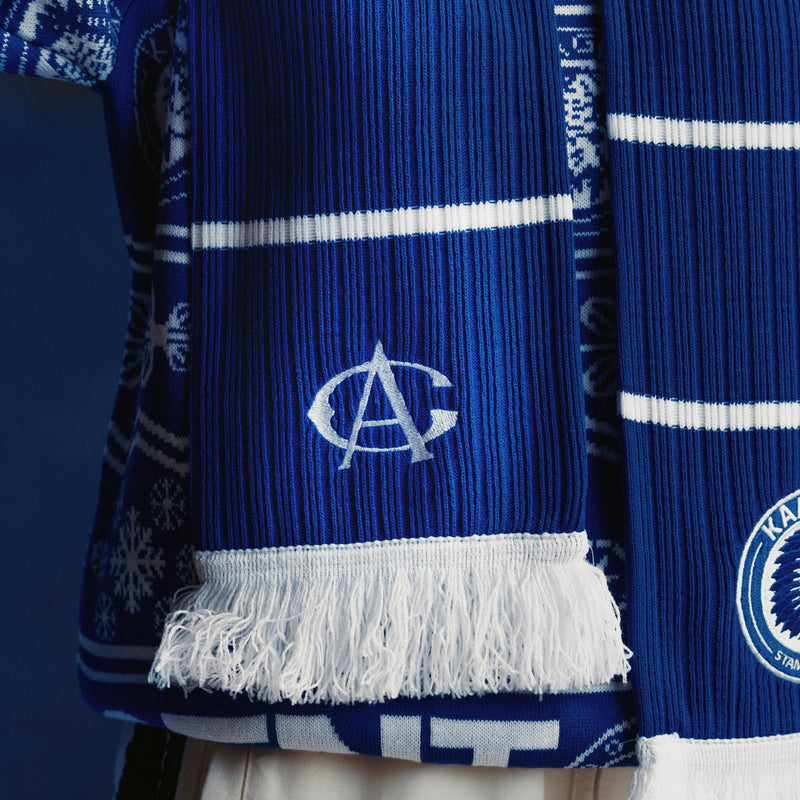 Sjaal Blauw-Wit gestreept